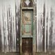 Old patinated teak door