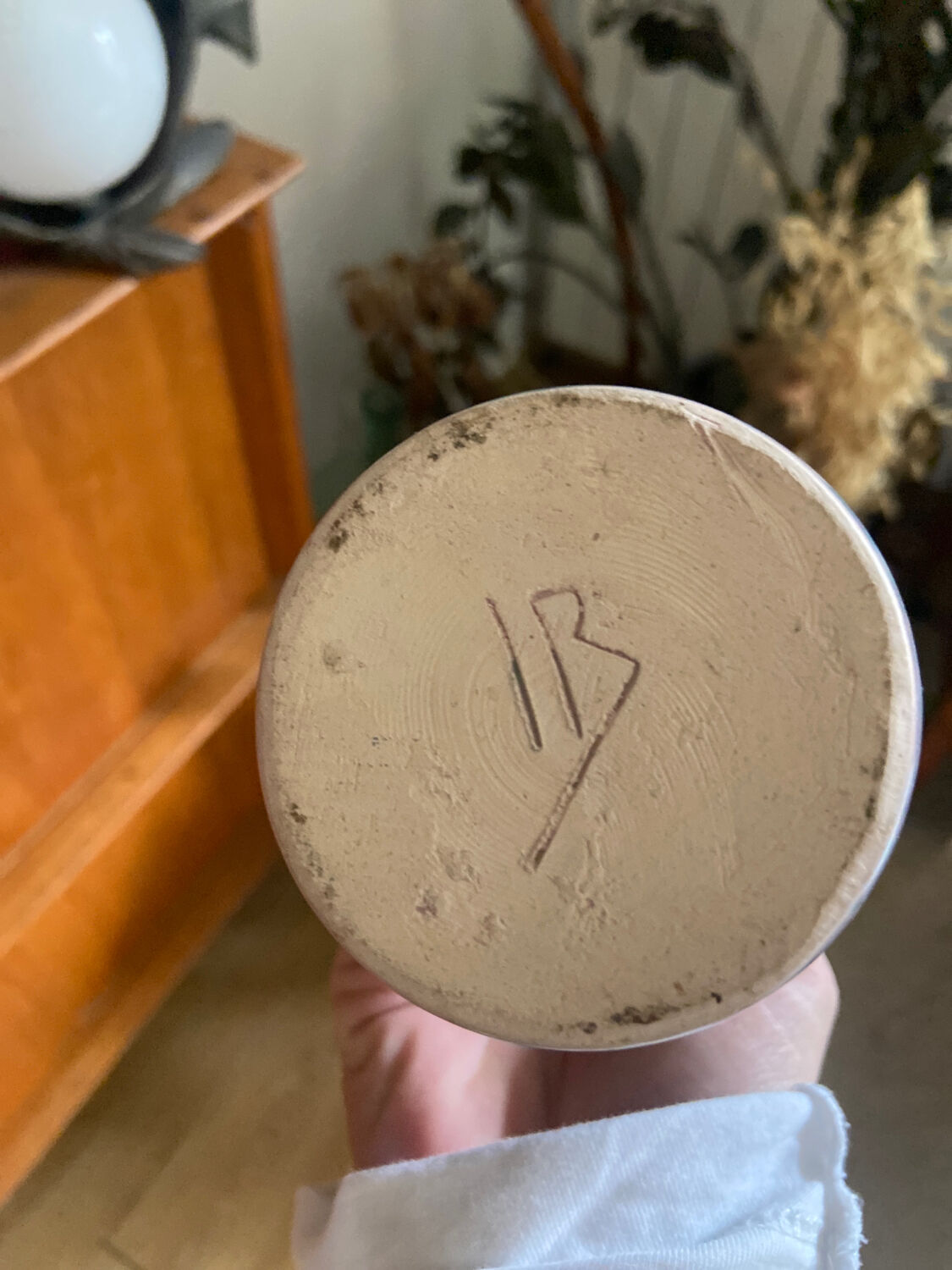 Vintage ceramic candle holder