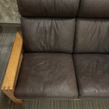 Danish two-seater leather sofa B. Morgensen