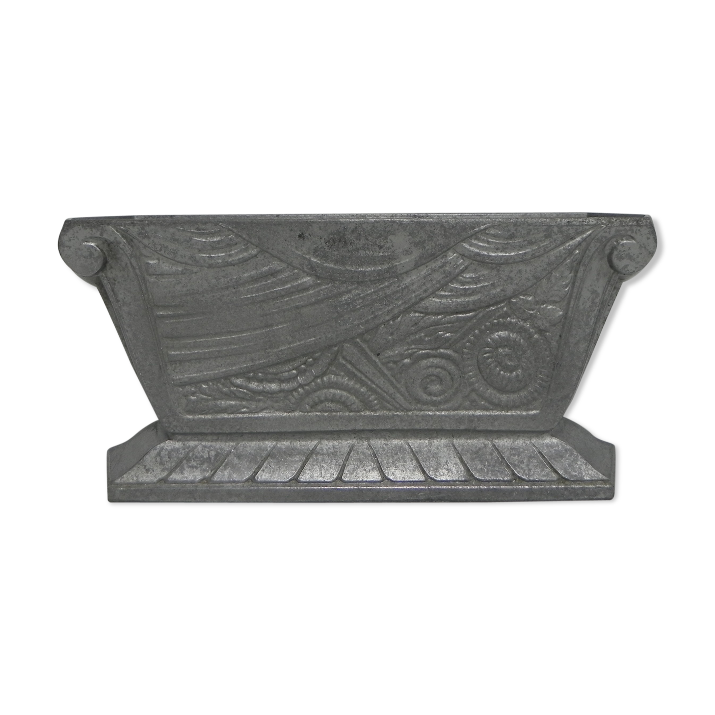 Aluminum art deco vase