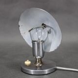 1930s Bauhaus Nickel Table Lamp, Czechoslovakia