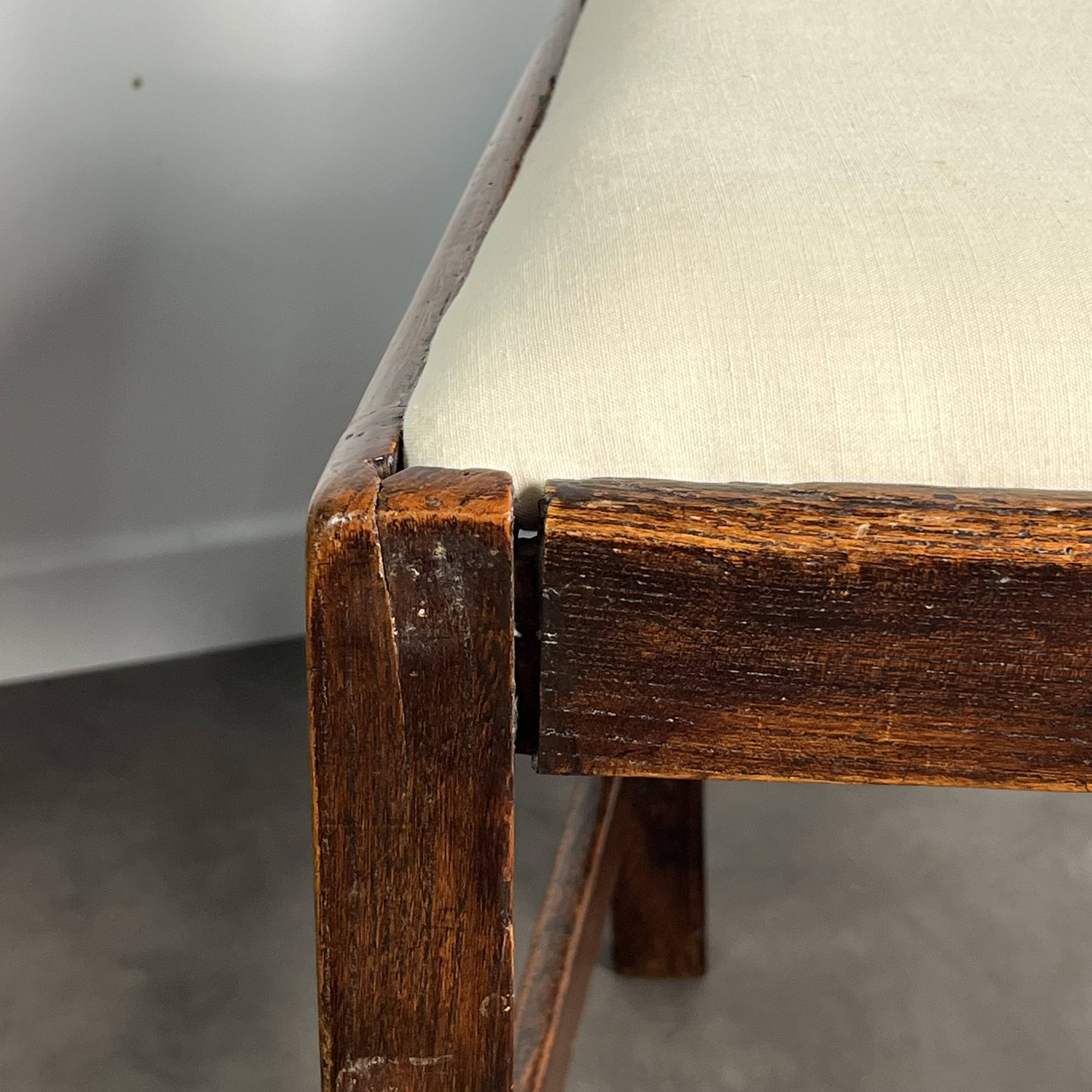 Pair of English Chippendale chairs - oak, 19th century