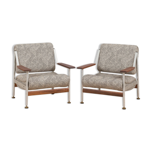 Paire de fauteuils italiens