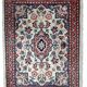 Tapis Vintage Indo-Tabriz en Laine, Années 1970, Élégance Florale