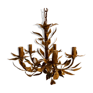 Lustre vintage décor feuillage