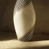 50s Dino Martens for Aureliano Toso Murano Filigrana Glass Art Vase.