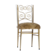 Vintage 1960s soft chair and gold metal