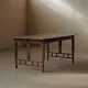 Arts & Crafts table in solid oak, around 1900