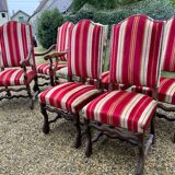 Lot de chaises anciennes os de mouton