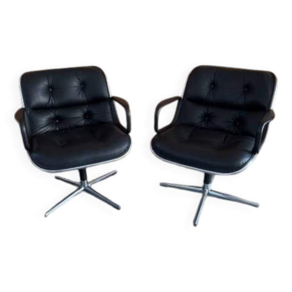 Fauteuils Charles Pollock pour Knoll