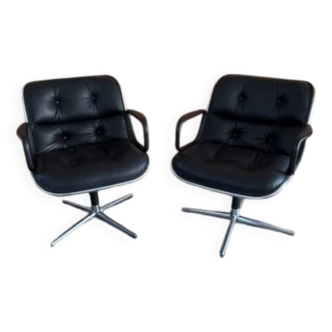 Fauteuils Charles Pollock pour Knoll