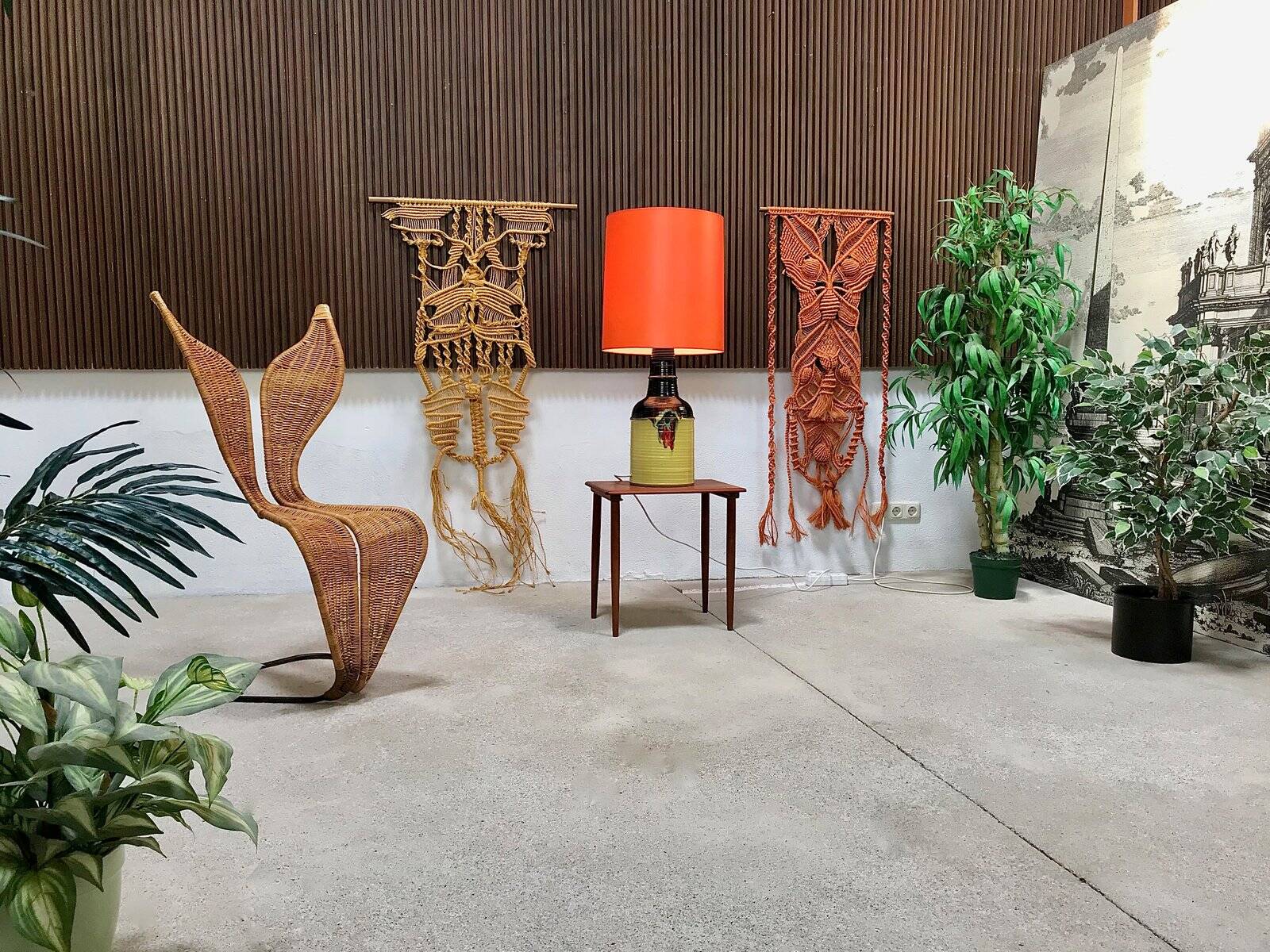 Large glazed ceramic art table lamp by Bjørn Wiinblad for Rosenthal, 1960s