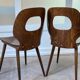 Paire de chaises Baumann modèle "Oeil" distribution Henri Julien