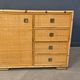 Wicker and bamboo cabinet by Dal Vera, 1970s