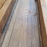 Two oak farm benches