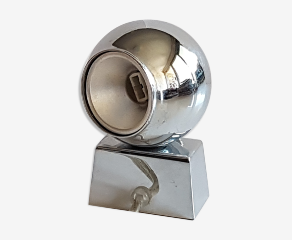 Lampe design argentée
