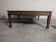 Coffee table made of exotic wood and bamboo.