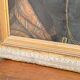 Oil on Canvas Portrait Painting of a Woman Framed 19th Century Signed