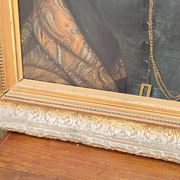 Oil on Canvas Portrait Painting of a Woman Framed 19th Century Signed