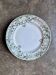 Cake plate Creil & Montereau in green ironstone, "Compiègne" service