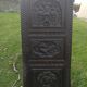 Carved wooden door