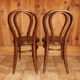Chaises Thonet en bois courbé modèle n 18