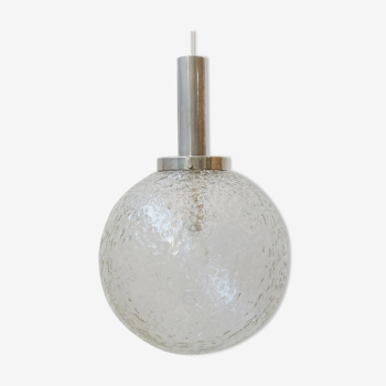 Glass ball pendant lamp with structure