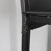 1980s Set of Four Dining Chairs in Leather in Matteo Grassi Style, Italy