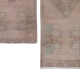 Distressed Low Pile Rug Turkish Yastik Small Rug - a Pair 49 x 127 - 47 x 103 cm