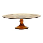 Art Deco Amber Tart Plate Dish Pastry Dish Scailmont