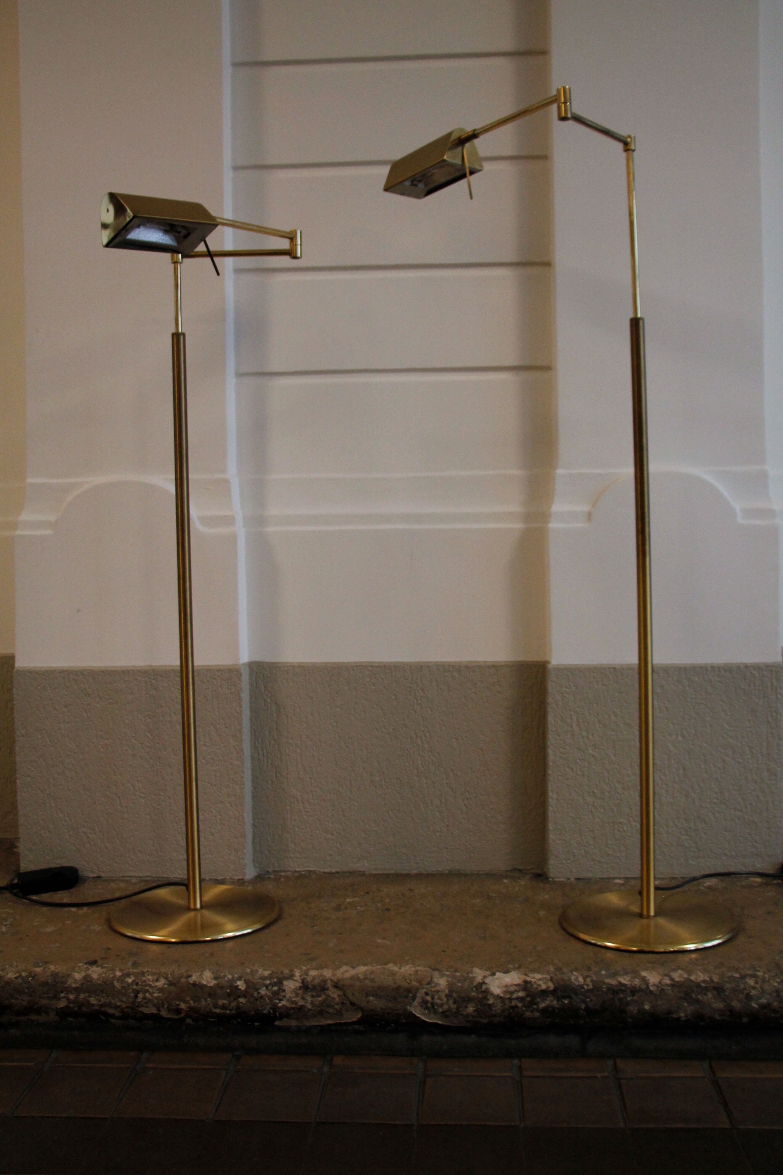Brass floor lamps