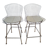 Pair of high chairs bertoia