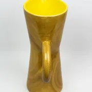 Large jug Robert Dupanier, glazed ceramic faux olive wood