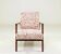 Vintage armchair in solid beech and ethnic jacquard from the 1970s.