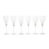 Set of six glasses, Italian design, 1970s, made in Italy