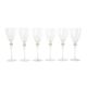 Set of six glasses, Italian design, 1970s, made in Italy