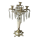 19th century marble, brass and tassel chandelier