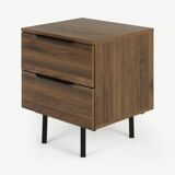 Paire de tables de nuit en bois