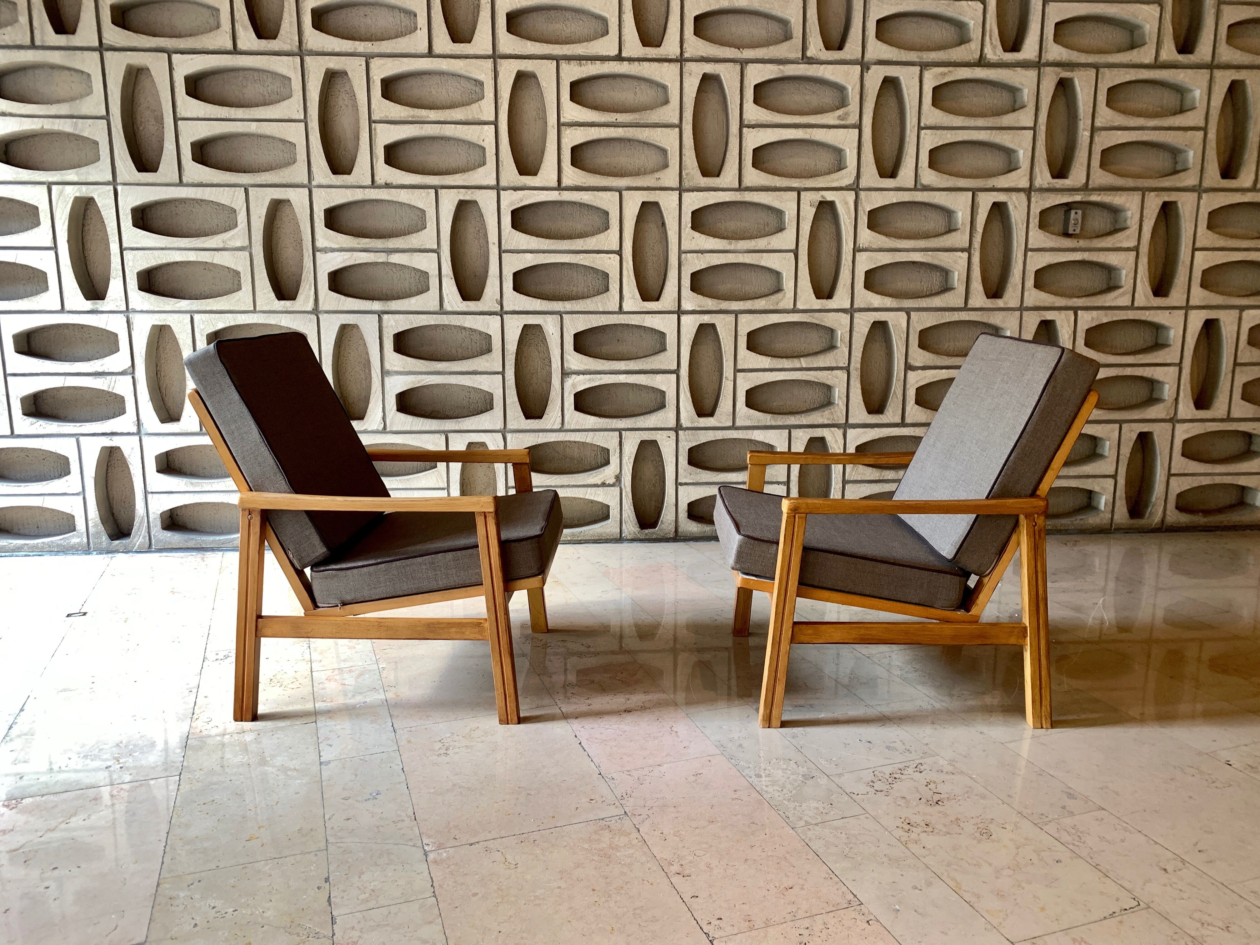 TON brand armchairs with new seats