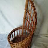 Baker's wicker bread basket in perfect condition