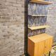 Modular furniture with vintage shelves year 1970