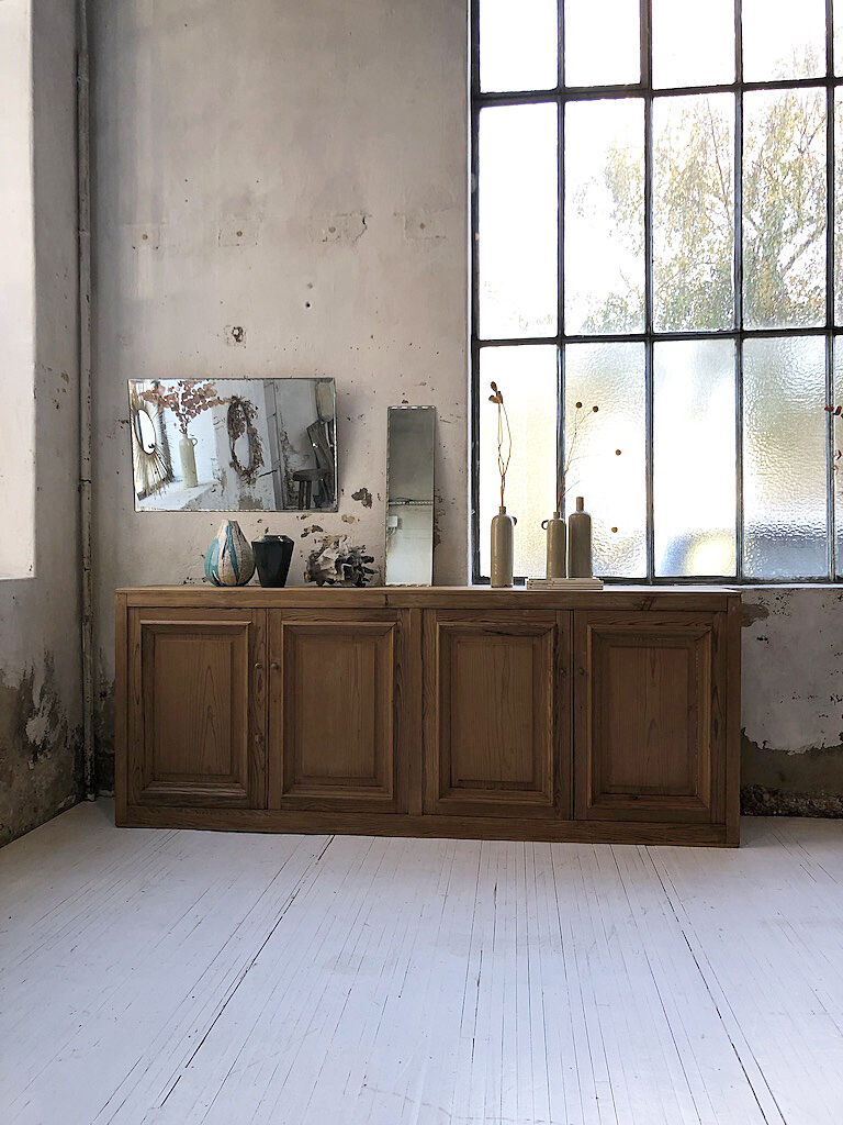 Miroir biseauté années 50 18x70cm