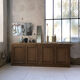 Miroir biseauté années 50 18x70cm