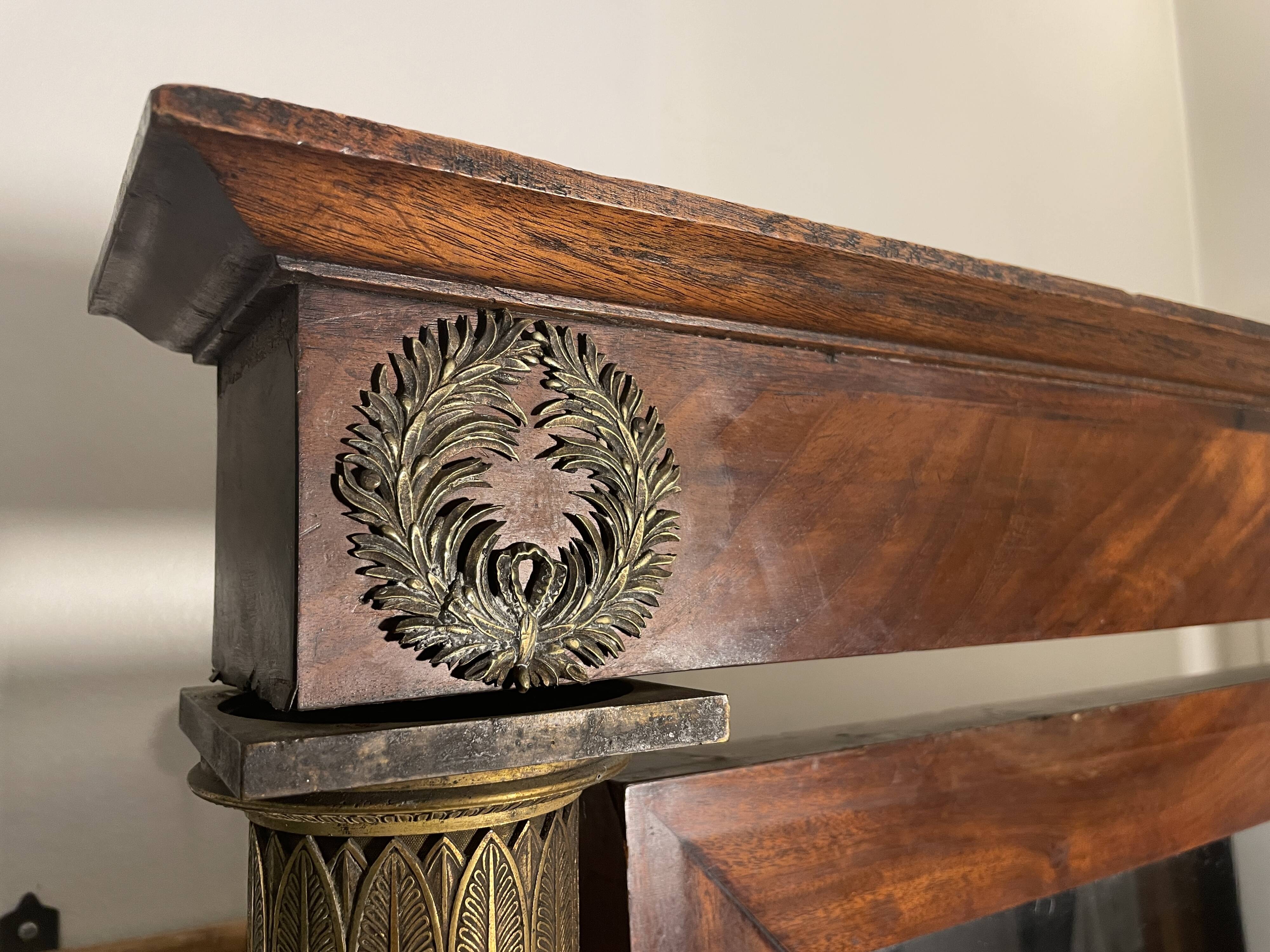 Psyche Empire 19th mahogany and gilded bronzes