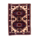 Vieux tapis turc kazak 129x91 cm vintage, rouge et bleu