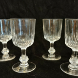 Lots de six verres cristal