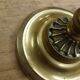 Antique brass candlestick holder