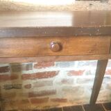 Table d'appoint avec tiroir en chêne