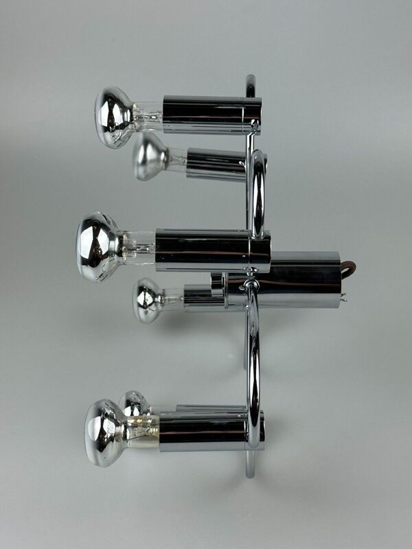 60s 70s Spoutnik applique ou plafonnier par Cosack Leuchten Chrom