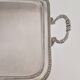 Large silver-plated service tray in Phoenix Louis XVI style.